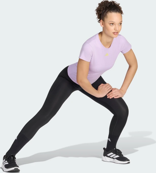 adidas 3-Streifen Studio Baby T-Shirt kurzarm powder plum (Damen)