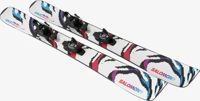 Salomon QST Blank Team + L6 weiß/rot (inkl. Bindung) (Junior) (Modell 2025/2026)