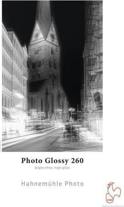 Hahnemühle Photo Glossy 260 Fotopapier beschichtet hochglänzend, 17", 260g/m², 30m