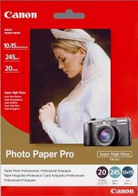 Canon PR-101 Pro Fotopapier hochglänzend weiß, 10x15cm, 245g/m², 20 Blatt
