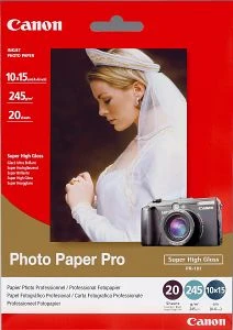 Canon PR-101 Pro Fotopapier hochglänzend weiß, 10x15cm, 245g/m², 20 Blatt