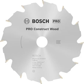 Bosch Professional PRO Construct Wood Kreissägeblatt 12Z, 150x2.4x20mm, 1 Stück