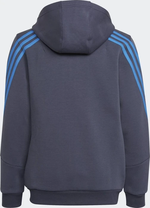 adidas Future Icons 3-Streifen Hoodie shadow navy/bright blue (Junior)