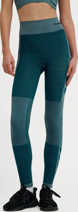 hummel CLEA Seamless Tight Hose lang dark sea (Damen)
