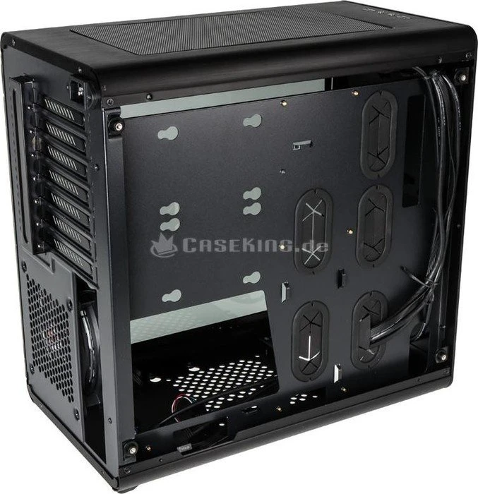 Raijintek Thetis, schwarz, Glasfenster