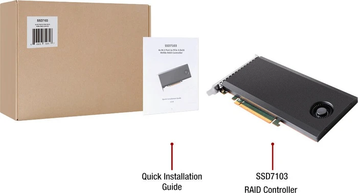 HighPoint Bootable NVMe RAID Controller, PCIe 3.0 x16