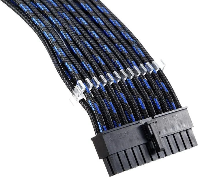 Phanteks Verlängerungskabel Kit für Netzteile, S-Muster schwarz/blau, 500mm