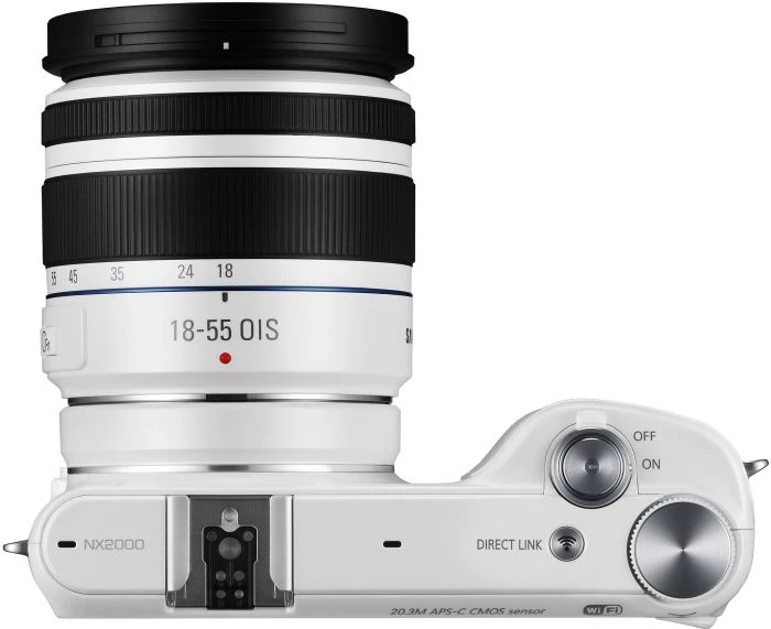 Samsung NX2000 weiß mit Objektiv NX 18-55mm 3.5-5.6 OIS III i-Function