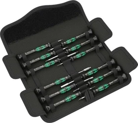 Wera Kraftform Micro 12 Electronics 1 Elektroniker Schraubendrehersatz inkl. Tasche, 12-tlg.
