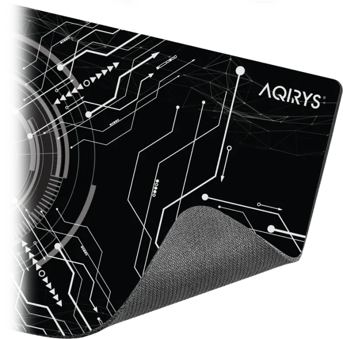 Aqirys Gruis Medium Mouse Pad, 450x400mm, Motiv schwarz/weiß