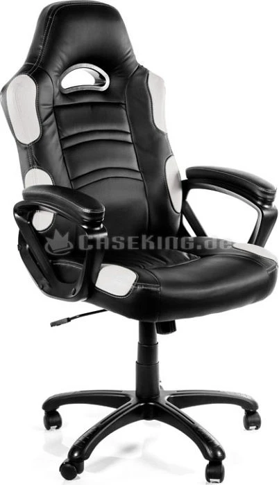 Arozzi Enzo Gamingstuhl, schwarz/weiß