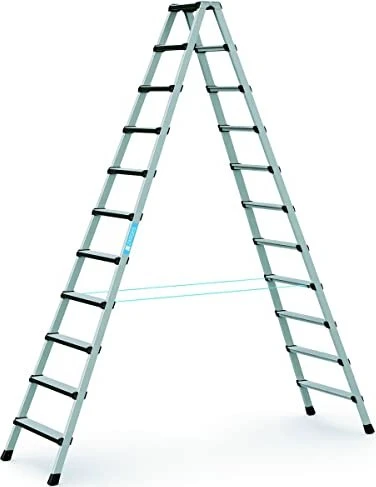 Zarges Comfortstep B Alu 2-tlg. Stehleiter, 2x 11 Stufen