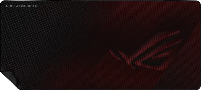 ASUS ROG Scabbard II Extended Gaming Mousepad, 900x400mm, schwarz/rot