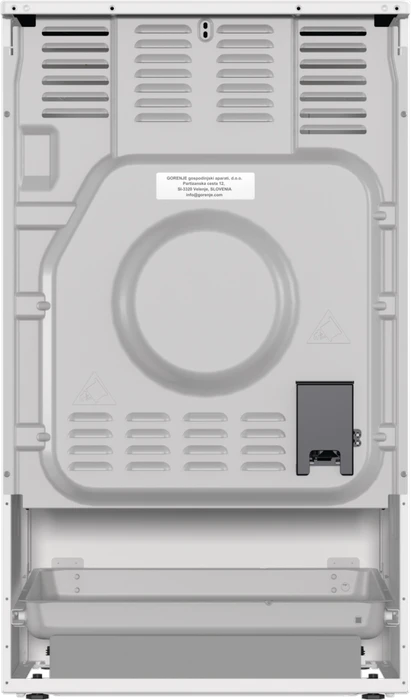 Gorenje GECS5C70WA Elektroherd mit Glaskeramik-Kochfeld