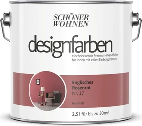 Schöner Wohnen Designfarben innen englisches rosenrot, 2.5l