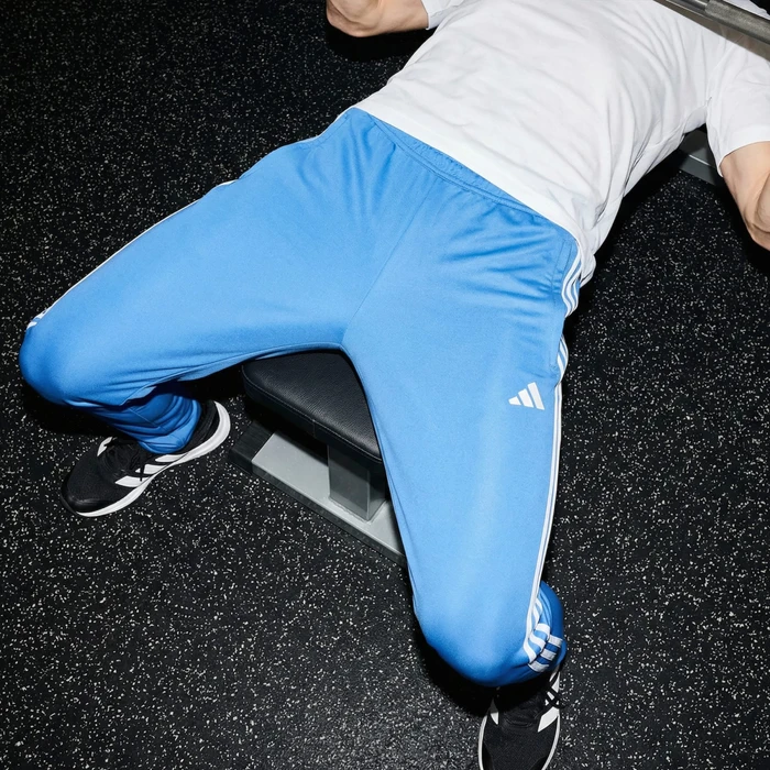 adidas Workout Essentials All-Set 3-Streifen Hose lang ray blue/white (Herren)