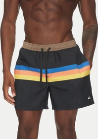 Quiksilver Everyday Straight 15" Badeshorts black/retro stripe (Herren)