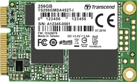 Transcend Industrial MSA452T-I SSD 256GB, MO-300 / mSATA 6Gb/s