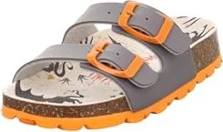 Superfit Fussbettpantoffel grau/orange (Junior)
