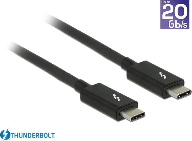 DeLOCK Thunderbolt 3 Kabel, schwarz, 1m (verschiedene Markenbezeichnungen)