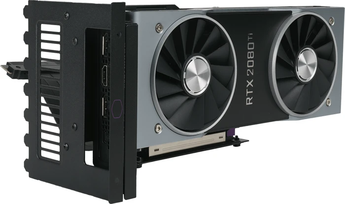 Cooler Master Universal Graphics Card Holder Kit V2, gerade, PCIe 3.0, 165mm, schwarz