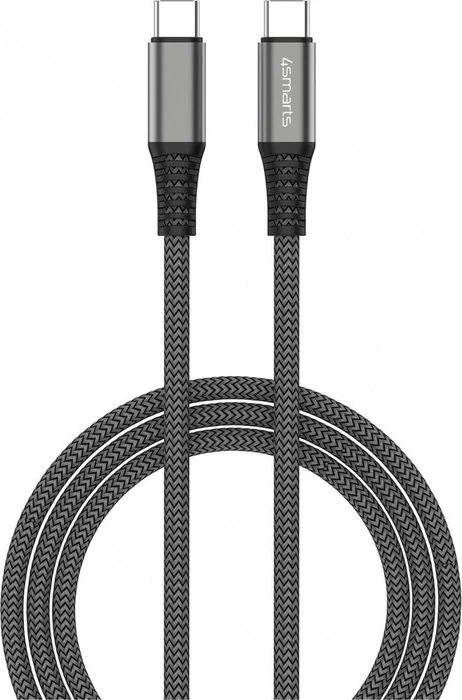 4smarts USB-C auf USB-C Kabel PremiumCord 100W 1.5m schwarz