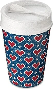 koziol Iso To Go Isolierbecher 400ml red hearts