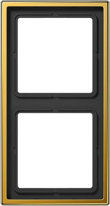 Jung Serie LS 990 Rahmen 2-fach, vergoldet