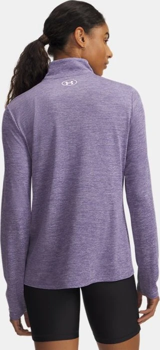 Under Armour Tech Twist Half Zip Funktionsshirt langarm purple luxe/white (Damen)