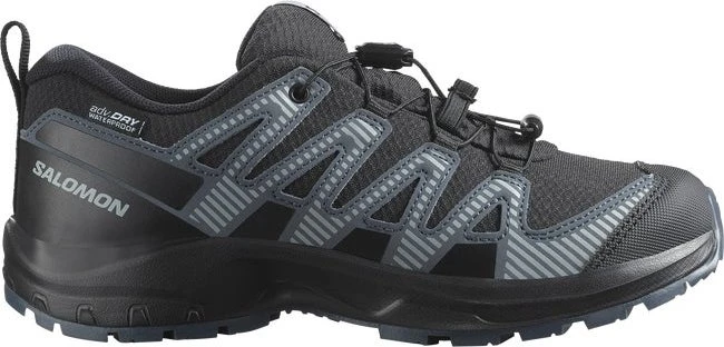 Salomon XA Pro V8 Waterproof black/turbulence/quarry (Junior)