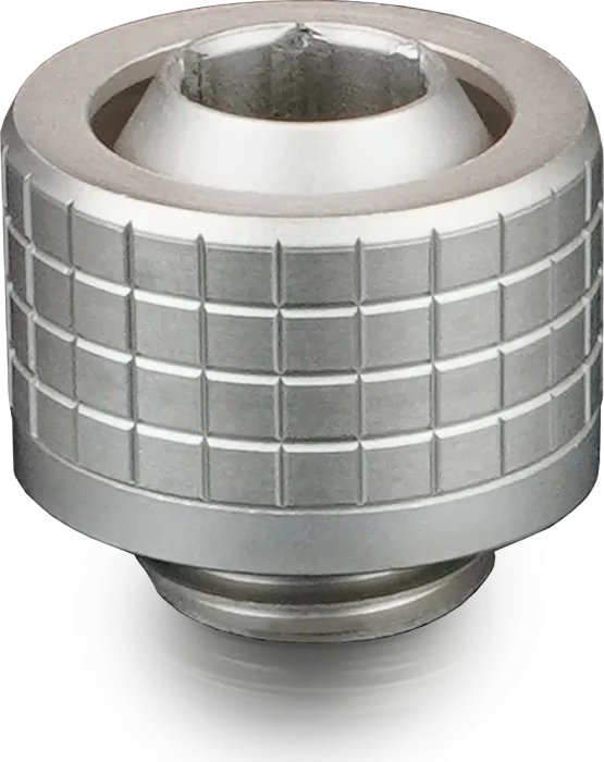 Thermal Grizzly DeltaMate Fitting ST13, G1/4" auf 13/10mm, Schlauchanschluss, matt nickel