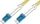 Digitus LWL Duplex Kabel, OS2, 2x LC Stecker/2x LC Stecker, 1m, gelb (DK-2933-01)