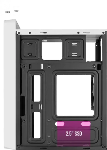 AeroCool CS-109 [V1] White, Glasfenster