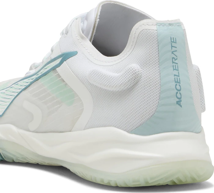 Puma Accelerate Nitro SQD 4 Game On Handballschuhe puma white/baltic sea blue/fresh water (Damen)