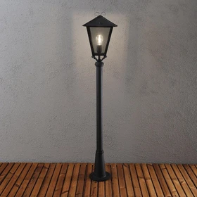 Konstsmide Benu E27 128cm Wegeleuchte schwarz