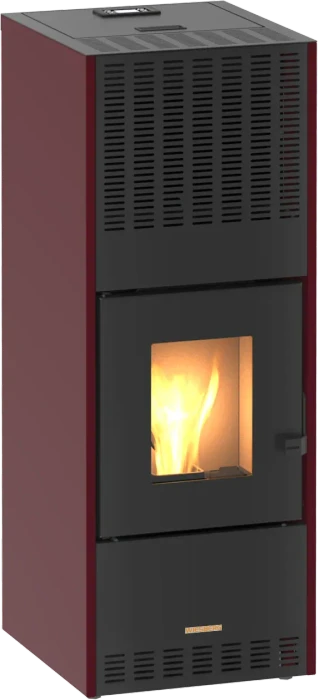 Blaze Leo Pellet-Kaminofen rot