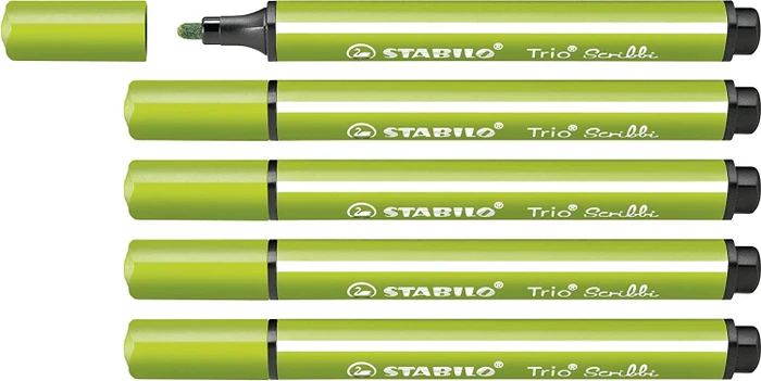 STABILO Trio Scribbi hellgrün, 5er-Pack