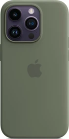 Apple Silikon Case mit MagSafe für iPhone 14 Pro Oliv