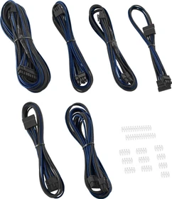 CableMod C-Series ModFlex Essentials Cable Kit, RMi, RMx, schwarz/blau (CM-CSR-EKIT-KKB-R)