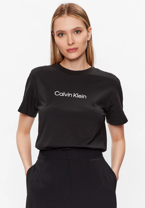Calvin Klein Logo T-Shirt kurzarm ck black (Damen)