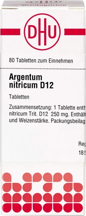 DHU Argentum Nitricum D12 Tabletten, 80 Stück