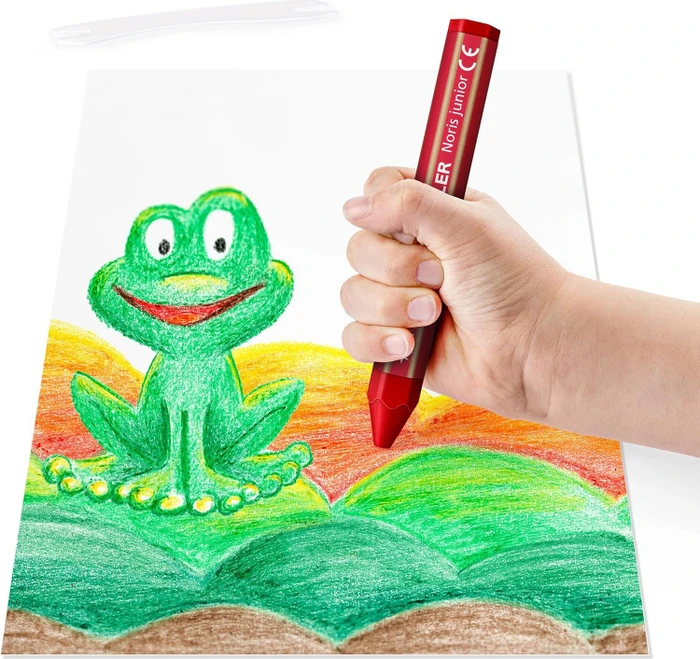 Staedtler Noris Junior 61 C1 Wachsmalstift sortiert, 6er-Set (61 C1) – Bild 6