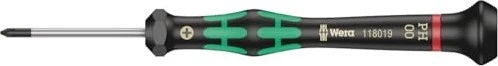 Wera Kraftform Micro 2050 Elektroniker Kreuzschlitz Schraubendreher, PH00x40mm