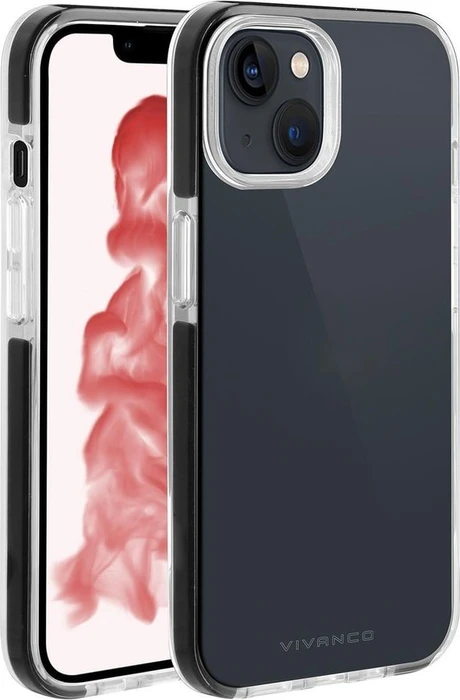Vivanco Rock Solid für Apple iPhone 14 Plus schwarz/transparent