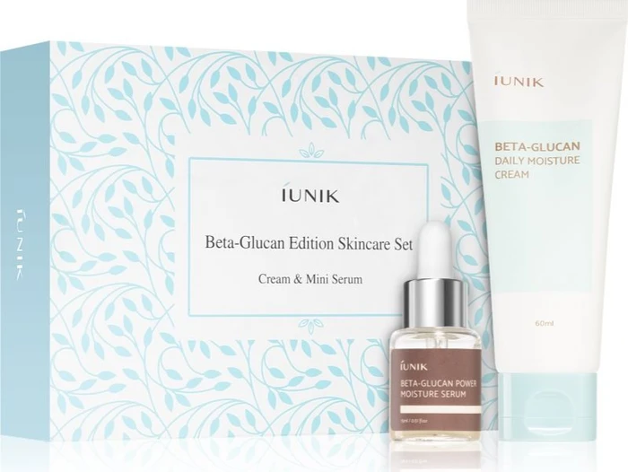 iUnik Beta Glucan Edition Skincare Creme 60ml + Serum 15ml Geschenkset