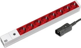 Bachmann 19" IT PDU Basic 8-fach, 1HE, 8-fach, 230V, 2m
