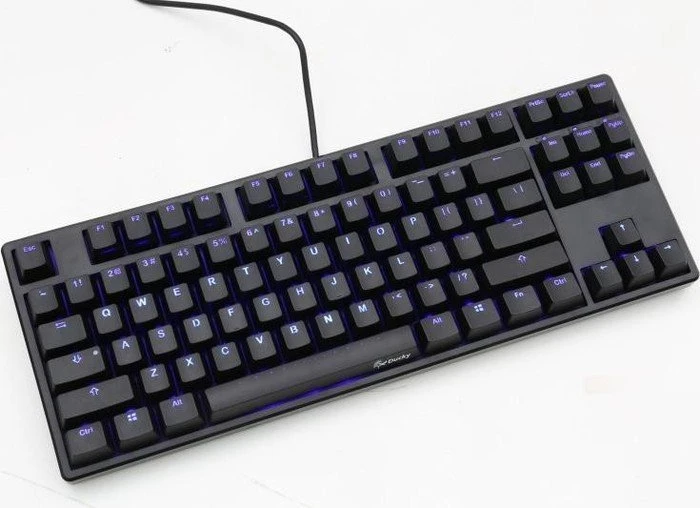 Ducky One TKL, LEDs blau, MX BROWN, USB, UK