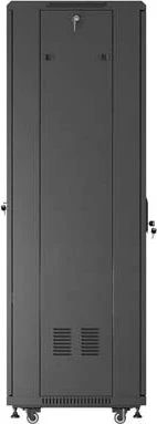 Lanberg 19" Rackschrank 37HE, freistehend, Flat Pack, Glastür, IP20, RAL 9004, 600mm tief