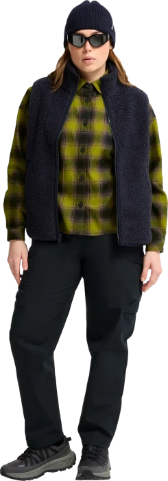 Jack Wolfskin Baja Flannel Hemd langarm check dark navy/sheer plum (Damen)