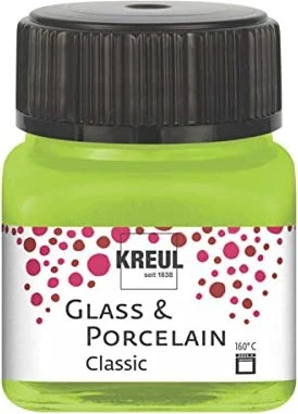 Kreul Glass & Porcelain Classic Malfarbe, maigrün, 20ml
